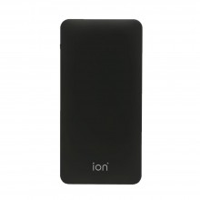 Ion PQ7 Qualcomm Quick Charge 3.0 +Type C 6A 30W Dual Output & Input 10000mAh 10mm Ultra Slim, Black