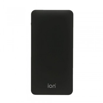 Ion PQ7 Qualcomm Quick Charge 3.0 +Type C 6A 30W Dual Output & Input 10000mAh 10mm Ultra Slim, Black