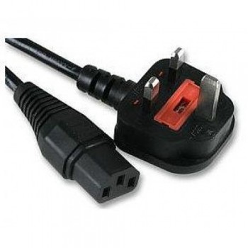 3 PIN UK to Desktop 13A Power Cable 1.0 mm with Fuse 1.8 m (F450+2-1.8M)