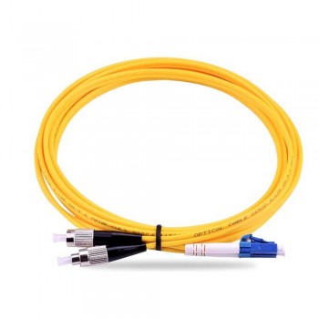 LC-FC 9/125 Single Mode Duplex Fiber Cable 20 Meter (S358)