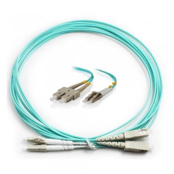 LC-SC 50/125 10GIG OM3 Multimode Fiber Patch Cable 1 Meter (S363)