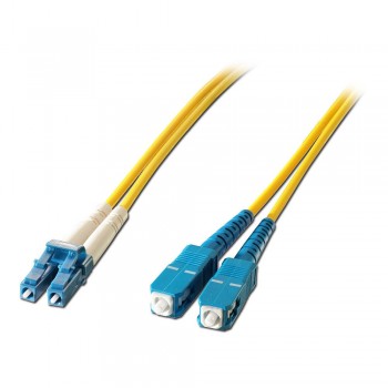 LC-SC 9/125 Single mode Duplex Fiber Patch Cable OS2 15 Meter (S196)