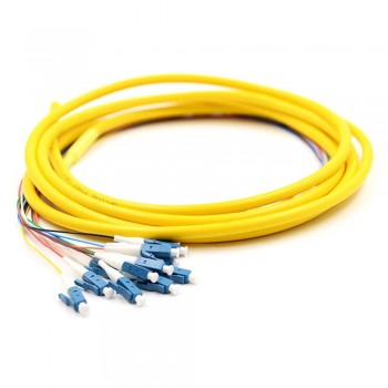 Single Mode LC 12 Core Pigtail 1.5 meter Fiber Cable (S341)