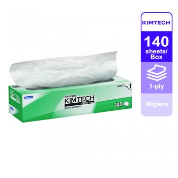 Kimtech Scienceâ„¢ Wipers 34256 - White, 1 ply, 1 box x 140 sheets (140 sheets)