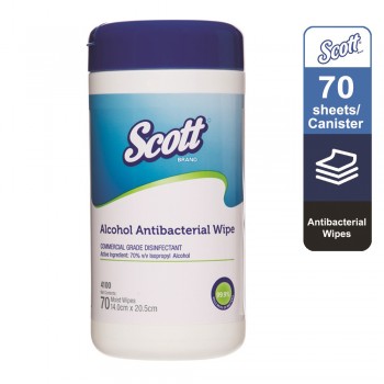 ScottÂ® Alcohol Antibacterial Wipers