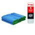 WypAllÂ® Microfibre Cloths 83620 - 1 carry pack x 6 cloths - Blue