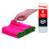 WypAllÂ® Microfibre Cloths 83980 - 1 carry pack x 6 cloths - Red