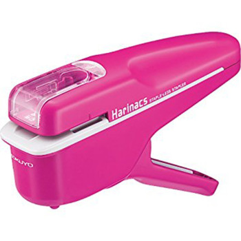 Kokuyo Harinacs Stapleless Stapler - Handy Type (Pink)