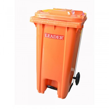 Mobile Garbage Bins 240-PEDAL (with Foot Pedal) Orange (Item No: G01-73)