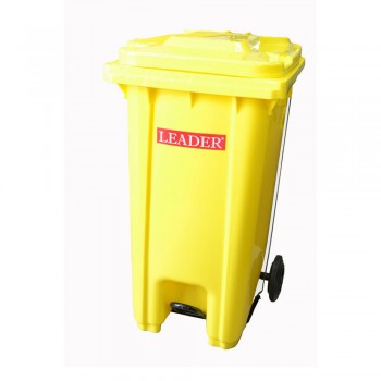 Mobile Garbage Bins 240-PEDAL (with Foot Pedal) Yellow (Item No: G01-75)