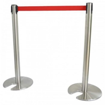 Stainless Steel Stackable Retractable Q - Up Stand - QPT-101/SS (Item No: G05-59)