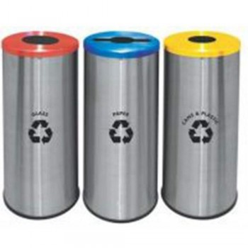Round Recycle Bins RECYCLE-132/SS (Item no: G01-137)