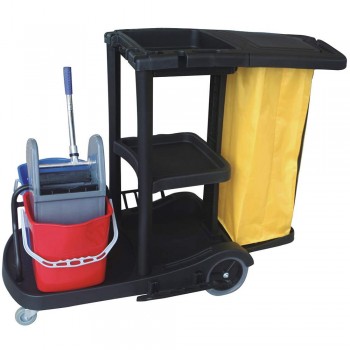 Janitor Cart c/w Wringer Bucket-JC-315