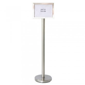 Stainless Steel Sign Board Stand (Lanscape) - SBS-022/SS-A4 (Item No: G01-451)