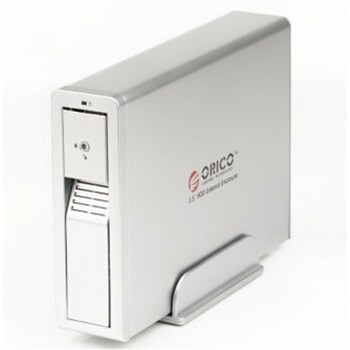 Orico 7618UI3 3.5" SATA Hard Drive Enclosure, USB3.0+eSATA+1394a+1394b Interface - Silver