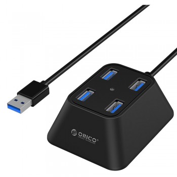 Orico DF4U-U3 4 Port USB3.0 Ultra-Mini HUB - Black