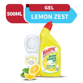 Harpic Liquid Toilet Cleaner Lemon Bottle 500ml