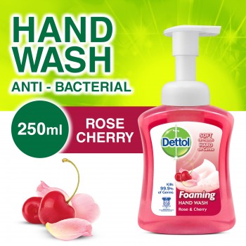 Dettol Foaming Hand Wash Rose & Cherry 250ml