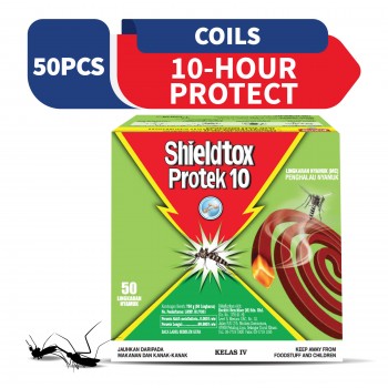 Shieldtox 10 hours Protek Mosquito Coil 50 pieces