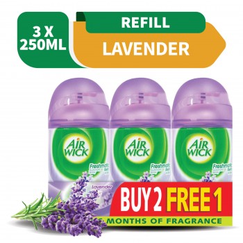 Air Wick Life Scents Freshmatic Lavender Refill 250ml 2+1 (Value Pack)