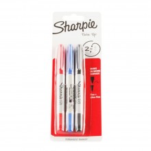 SHARPIE TWIN TIP MARKER 3'S (BK,BL,RD) ( ITEM NO : A12-27 TT 3s )