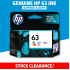 [CLEARANCE] Original HP 63 Color Ink Cartridge - Genuine HP Ink F6U61AA F6U61A F6U61 Colour Ink (300 Pages)