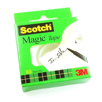 3M ScotchÂ® 810 Magicâ„¢ Tape Boxed Refills -18mm x 20m EOL-6/1/2017