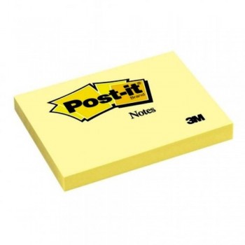 3M Post-itÂ® Notes 657 - 3in x 4in, 100 sheets - Canary Yellow
