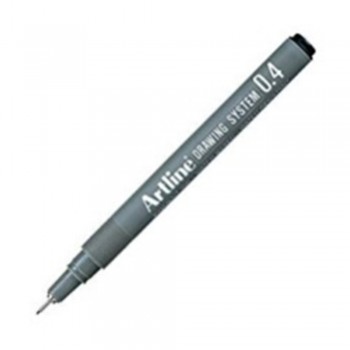 Artline Black Drawing System Pen 0.4mm (EK-234)