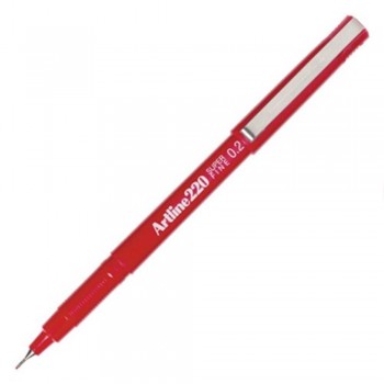 Artline EK-220 Writing Pen 0.2mm Red