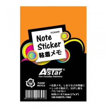 ASTAR FC30200 Memo Pad - Orange