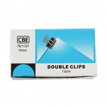 CBE 761137 15MM Double Clip 12pcs/box