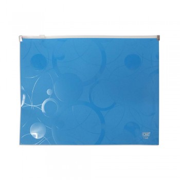 CBE 138A PP Zipper Bag (A4) Blue