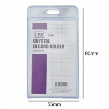 CBE 2514 Crystal ID Card Holder - 55 x 90mm
