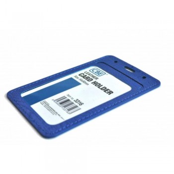 CBE Leather Card Holder 3316 - Blue (Single Sided) (Item no: B10-44 BL) A1R3B66