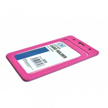 CBE Leather Card Holder 3316 - Pink (Single Sided ) (Item no: B10-44 P) A1R3B66