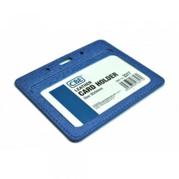 CBE Leather Card Holder 3317 - Blue (Single Sided) (Item no: B10-43 BL) A1R3B65