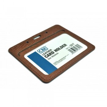 CBE Leather Card Holder 3317 - Brown (Single Sided) (Item no: B10-43 BR) A1R3B65