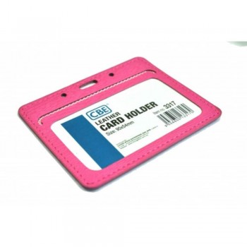 CBE Leather Card Holder 3317 - Pink (Single Sided) (Item no: B10-43 P) A1R3B65