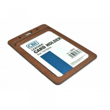CBE Leather Card Holder 3318 - Brown (Single Sided) (Item no: B10-42 BR) A1R3B64