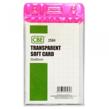 CBE 2584 Transparent Soft Card - Pink
