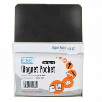 CBE Magnet Pocket 22216 A6 -Black (Item No: B10-187B) A1R3B129