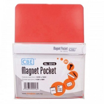 CBE Magnet Pocket 22216 A6 - Red (Item No: B10-187R) A1R3B129