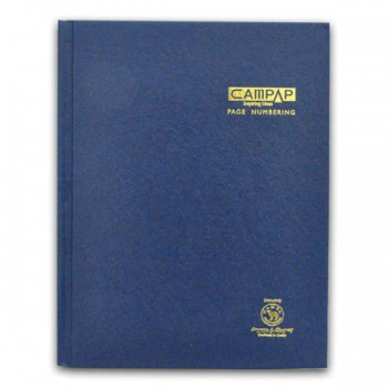 Campap F5 Page Numbering Book - CA 3155 Blue (Item No: C02-49BL) A1R4B163