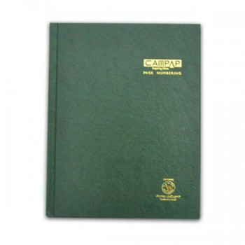Campap F5 Page Numbering Book - CA 3155 Green (Item No: C02-49G) A1R4B163