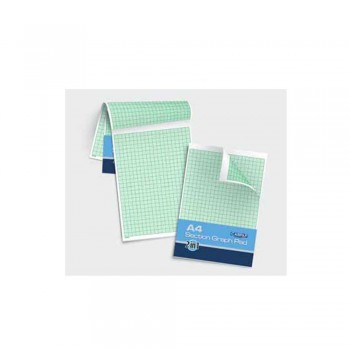 Campap CA3424 A4 Section Graph Pad Premium 1mm &amp; 2mm ( 2 in 1 ) 30 sheets