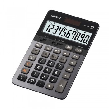 Casio Heavy Duty Calculator - 10 Digits, Tax Calculation, Solar & Battery, Extra Large Display (JS-10B)