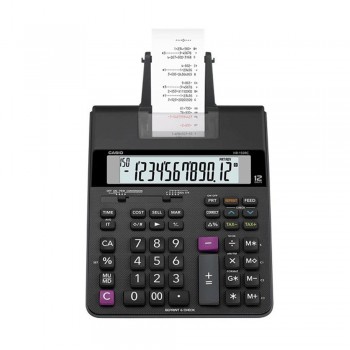 Casio Printing Calculator - 12 Digits, Cost/Sell/Margin, Tax Calculation, Extra Large Display (HR-150RC)