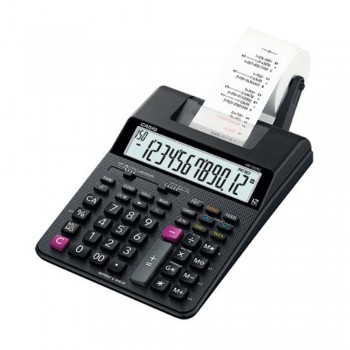 Casio Printing Calculator - 12 Digits, Reprint / After Print, 2-Color Printing, Clock & Calendar Printing (HR-100RC)