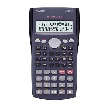 Casio Scientific Calculators - 10 + 2 digits, 2 Lines Display (FX-350MS)